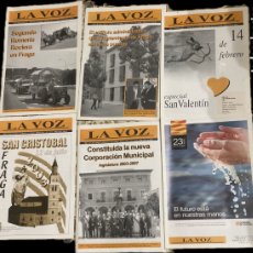 Coleccionismo de Revistas y Periódicos: LOTE REVISTAS LA VOZ DEL BAJO CINCA FRAGA 2003