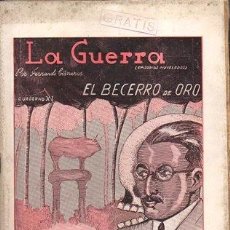 Coleccionismo de Revistas y Periódicos: LA GUERRA (EPISODIOS NOVELADOS) EL BECERRO DE ORO CUADERNO XI - CISNEROS, FDO.- A-GCV-2477