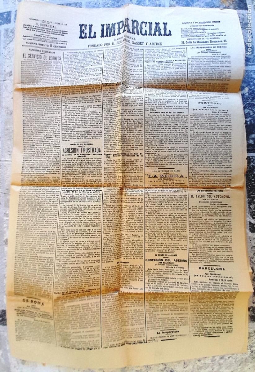 Coleccionismo de Revistas y Peri&oacute;dicos: 1916 4/12 n&ordm; 15715 ''EL IMPARCIAL'' DIARIO LIBERAL - MADRID - EL MATRIMONIO DE LOS SACERDOTES