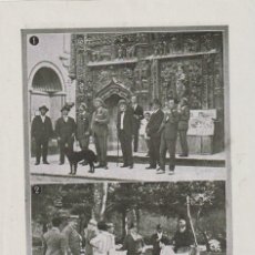 Coleccionismo de Revistas y Periódicos: EN EL MONASTERIO DEL PAULAR: MINISTRO PRADO Y PALACIO, BENLLIURE -1919