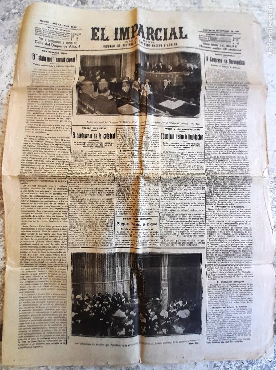 Coleccionismo de Revistas y Peri&oacute;dicos: 1926 26/10 n&ordm;20837 ''EL IMPARCIAL'' DIARIO LIBERAL - MADRID