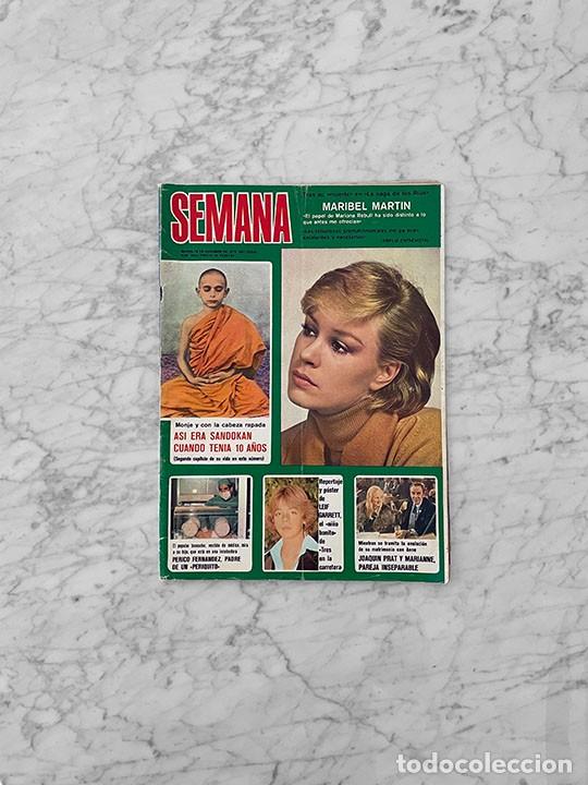 Coleccionismo de Revistas y Peri&oacute;dicos: SEMANA - 1976 - KABIR BEDI, ADOLFO SUAREZ, LEIF GARRETT, JANE BIRKIN, MARIBEL MARTIN, SYDNE ROME