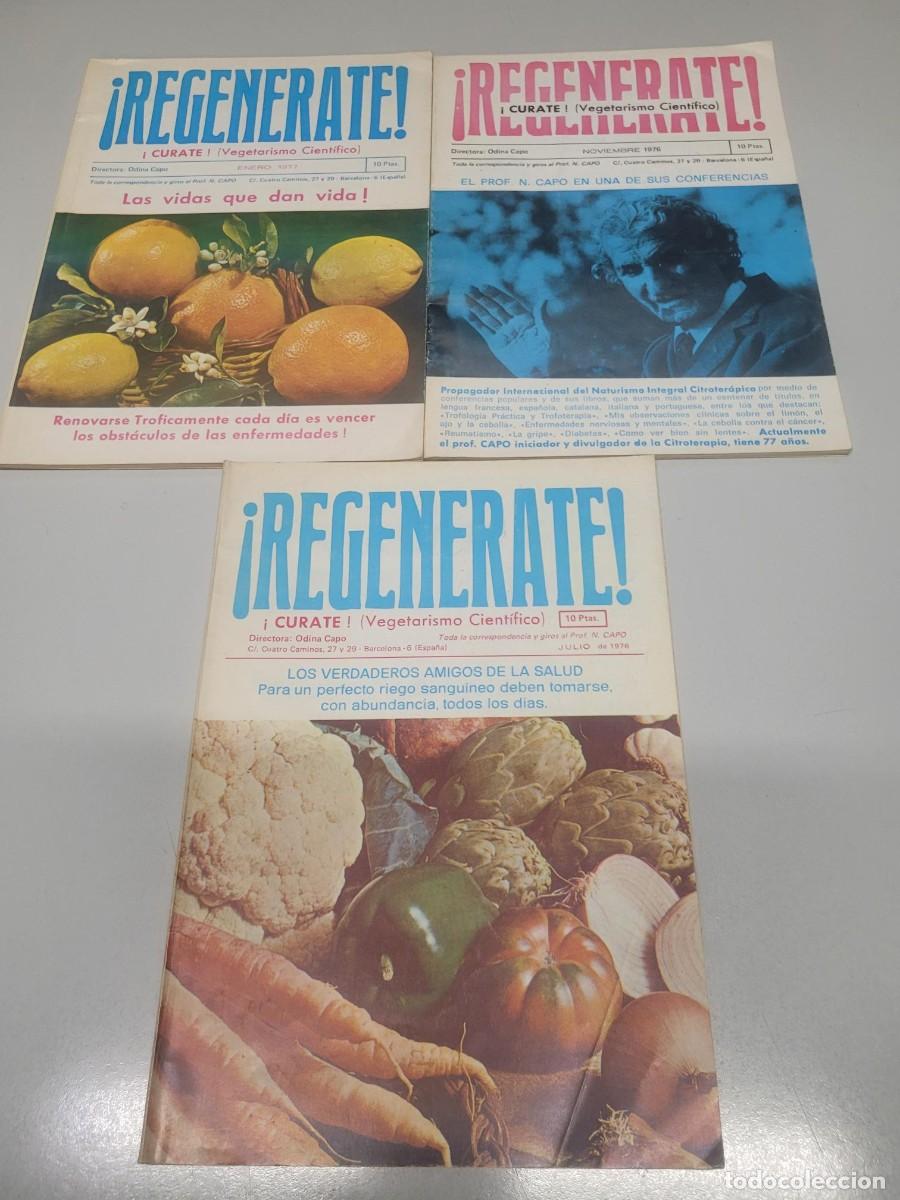 Collezionismo di Riviste e Giornali: 3 REVISTAS DE VEGETARISMO CIENTIFICO muy curiosas.... a&ntilde;os 70 A34