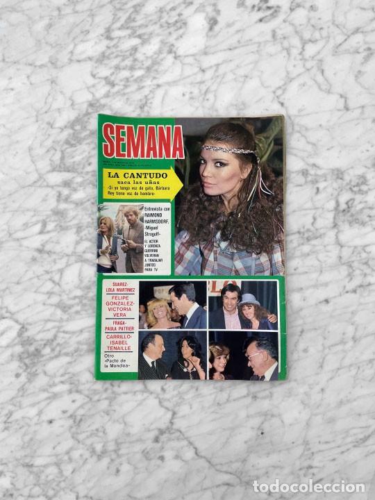 Coleccionismo de Revistas y Peri&oacute;dicos: SEMANA - 1978 - MARIA JOSE CANTUDO, SUSANA ESTRADA, MIGUEL BOSE, NASTASSJA KINSKI, RADA RASSIMOV