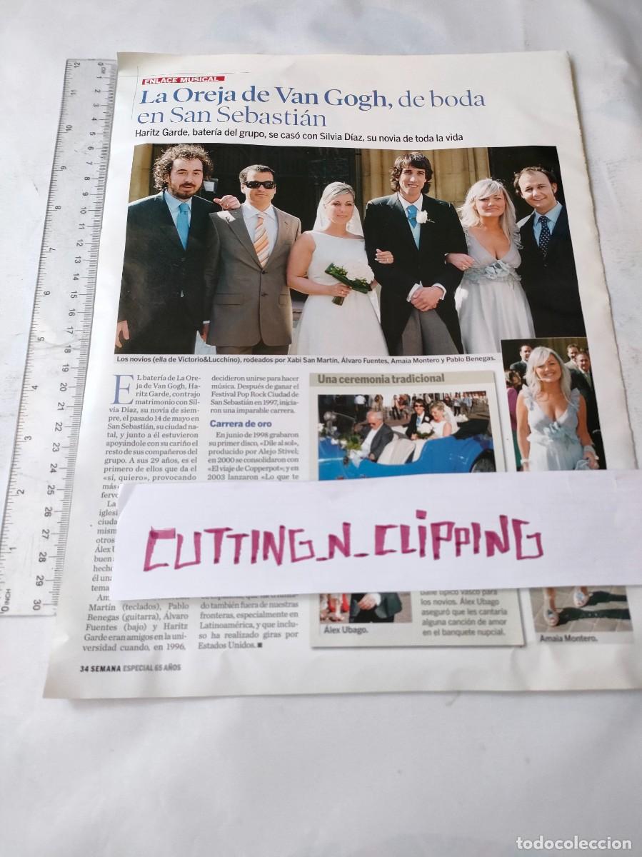 Coleccionismo de Revistas y Peri&oacute;dicos: Clipping [LA OREJA DE VAN GOGH, AMAIA MONTERO][RSM052505] Reportaje