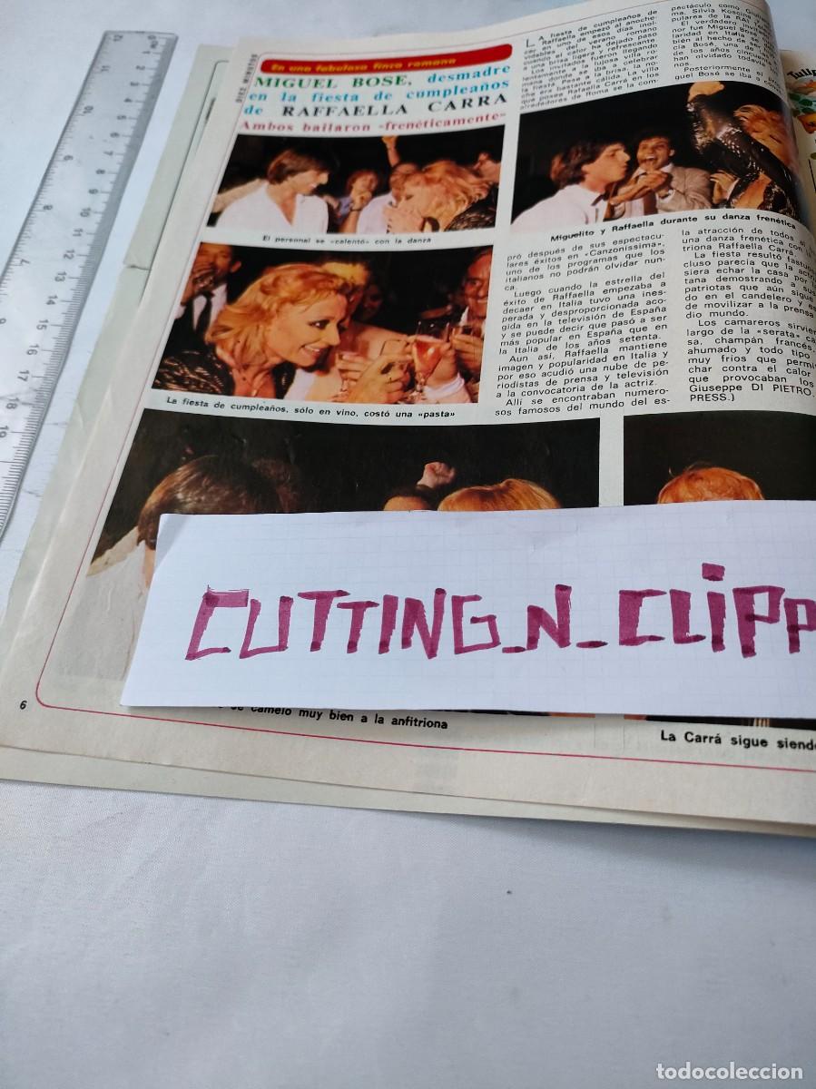 Coleccionismo de Revistas y Peri&oacute;dicos: Clipping [PEDRO MASO, RAFFAELLA CARRA][DM792909] Reportaje