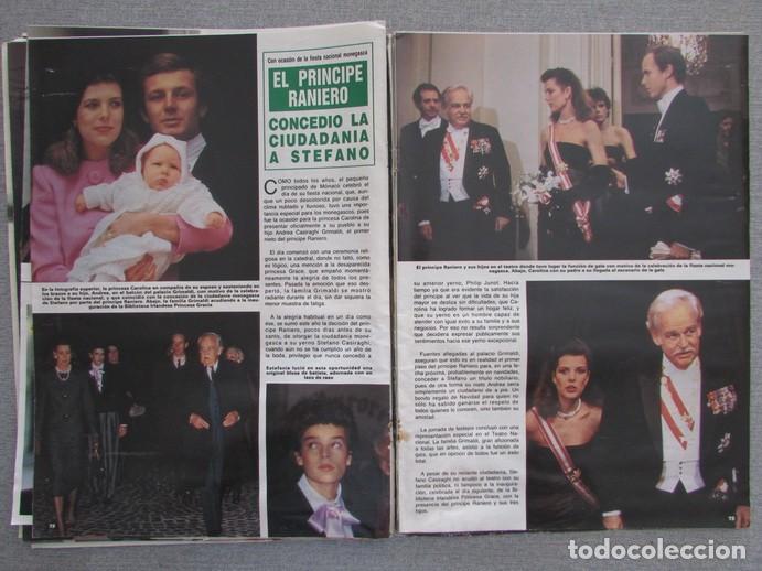 Coleccionismo de Revistas y Peri&oacute;dicos: RECORTE LA REVISTA DEL MUNDO 9 1984 RAINIERO, CAROLINA Y ESTEFAN&Iacute;A DE M&Oacute;NACO. CARMEN SEVILLA