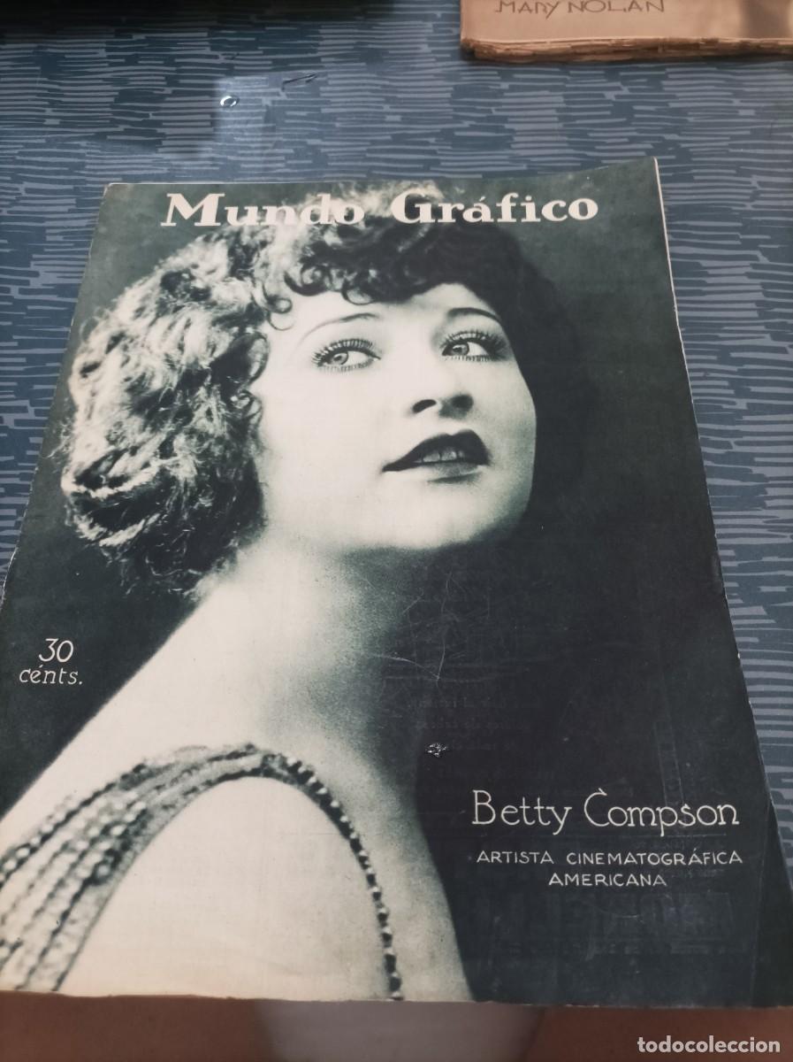 Coleccionismo de Revistas y Peri&oacute;dicos: MUNDO GR&Aacute;FICO,SIN DATOS,DE EMISION,1920?,EL REY EN BARCELONA FELICITA A UN H&Eacute;ROE ,VER FOTOS,LEER.
