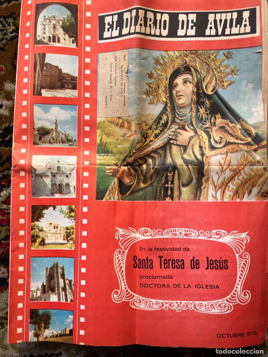 Coleccionismo de Revistas y Peri&oacute;dicos: EL DIARIO DE &Aacute;VILA EN LA FESTIVIDAD SANTA TERESA DE JES&Uacute;S 1970
