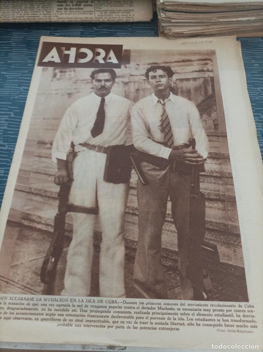 Sammeln von Zeitschriften und Zeitungen: AHORA,DIARIO GR&Aacute;FICO, MADRID,12 MARZO 1933,QUE PIENSA HACER EL NUEVO GOBIERNO,VER FOTOS,LEER.