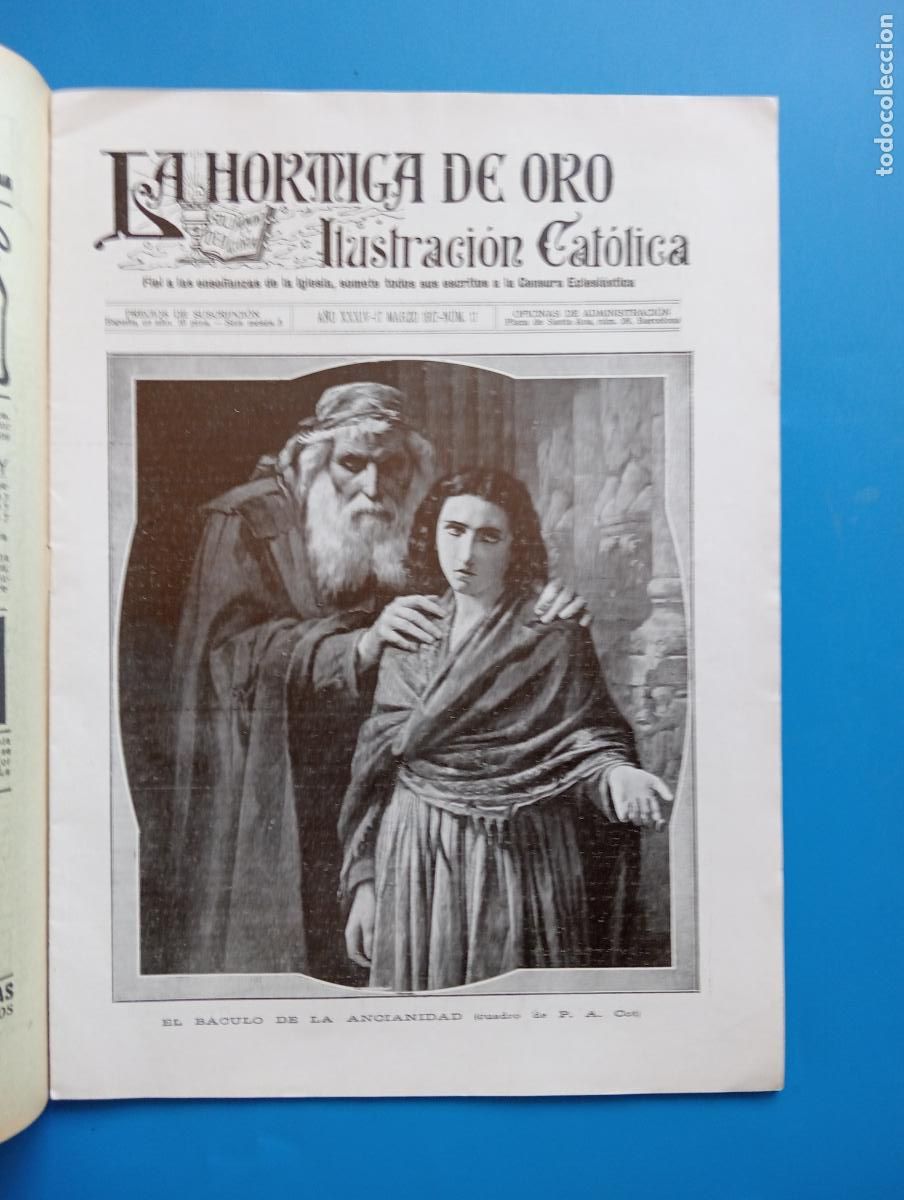 Coleccionismo de revistas y peri&oacute;dicos: LA HORMIGA DE ORO. ILUSTRACION CATOLICA. A&Ntilde;O XXXIV. 17 MARZO 1917. N&ordm; 11.