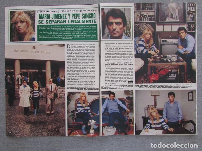 Coleccionismo de Revistas y Peri&oacute;dicos: RECORTE REVISTA LA REVISTA 5 1984 MAR&Iacute;A JIM&Eacute;NEZ Y PEPE SANCHO 4 P&Aacute;GS