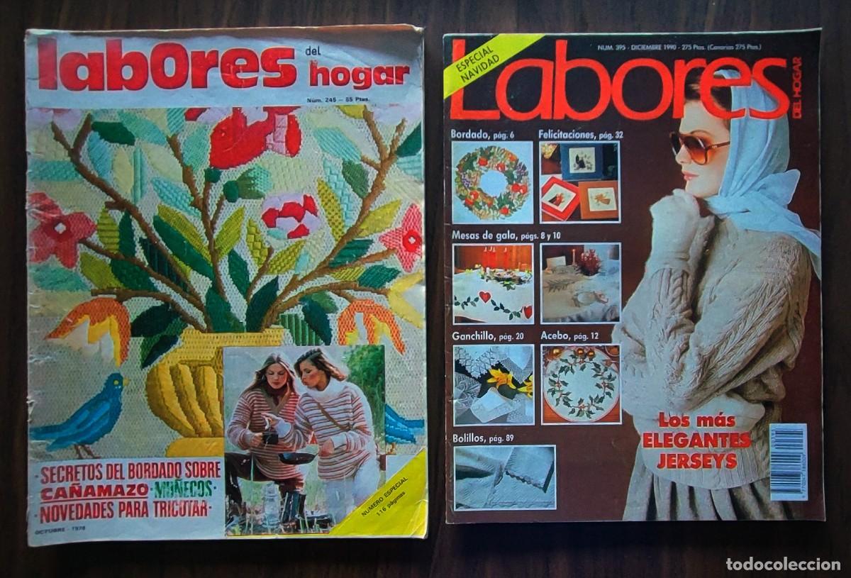 Coleccionismo de Revistas y Peri&oacute;dicos: 2 REVISTAS LABORES DEL HOGAR N&ordm; 245 Y N&ordm; 395 JERSEYS, BORDADOS, PATRONES