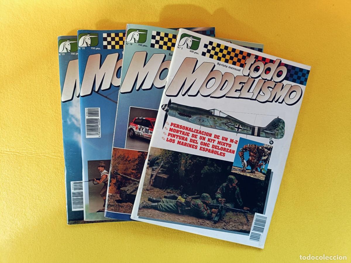 Coleccionismo de Revistas y Peri&oacute;dicos: LOTE DE REVISTAS TODO MODELISMO, N&Uacute;MEROS 3, 18, 22 Y 25