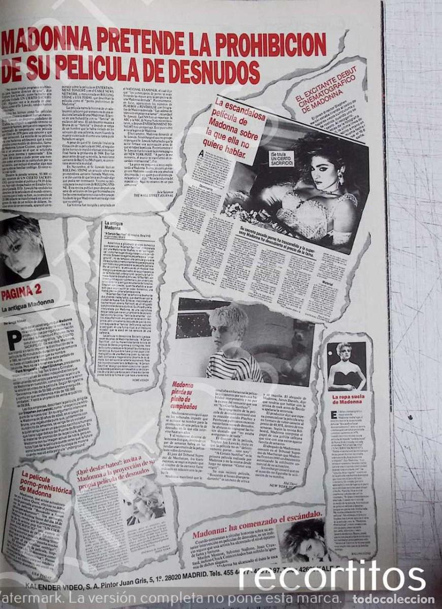 Coleccionismo de Revistas y Peri&oacute;dicos: MADONNA LIKE A VIRGIN A CERTAIN SACRIFICE