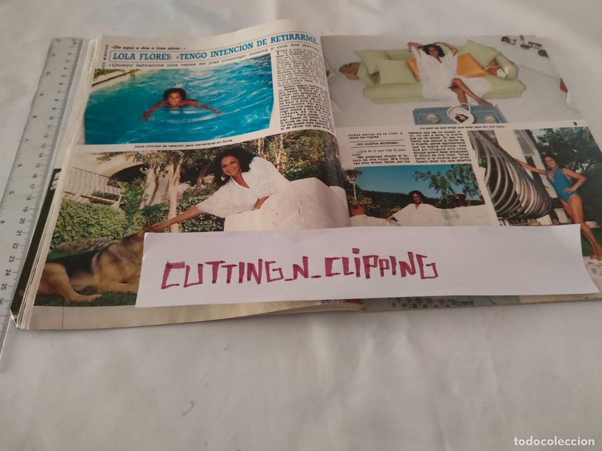Coleccionismo de revistas y peri&oacute;dicos: Clipping [LOLA FLORES][DM851009] Reportaje