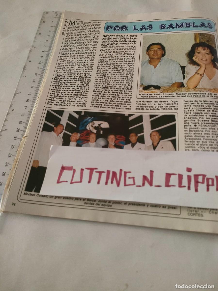 Coleccionismo de Revistas y Peri&oacute;dicos: Clipping [MASSIEL][DM851009] Reportaje