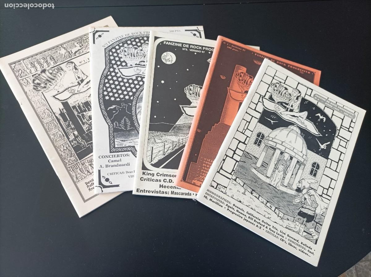 Coleccionismo de Revistas y Peri&oacute;dicos: MELLOTR&Oacute;N, EL N&ordm; 1,2,3,4 y 6 FANZINE DE ROCK PROGRESIVO 1997 y 1998