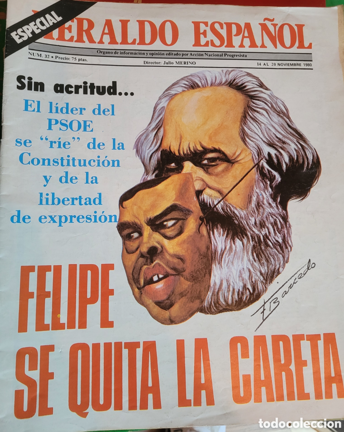 Collection Magazines and Newspapers: HERALDO ESPA&Ntilde;OL, NOVIEMBRE DE 1980