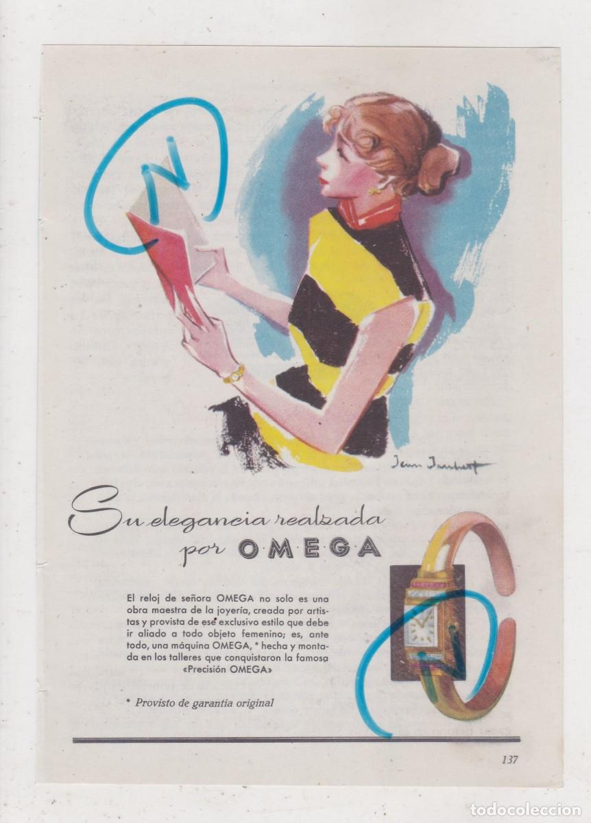 Coleccionismo de Revistas y Peri&oacute;dicos: PUBLICIDAD 1952. ANUNCIO RELOJ OMEGA