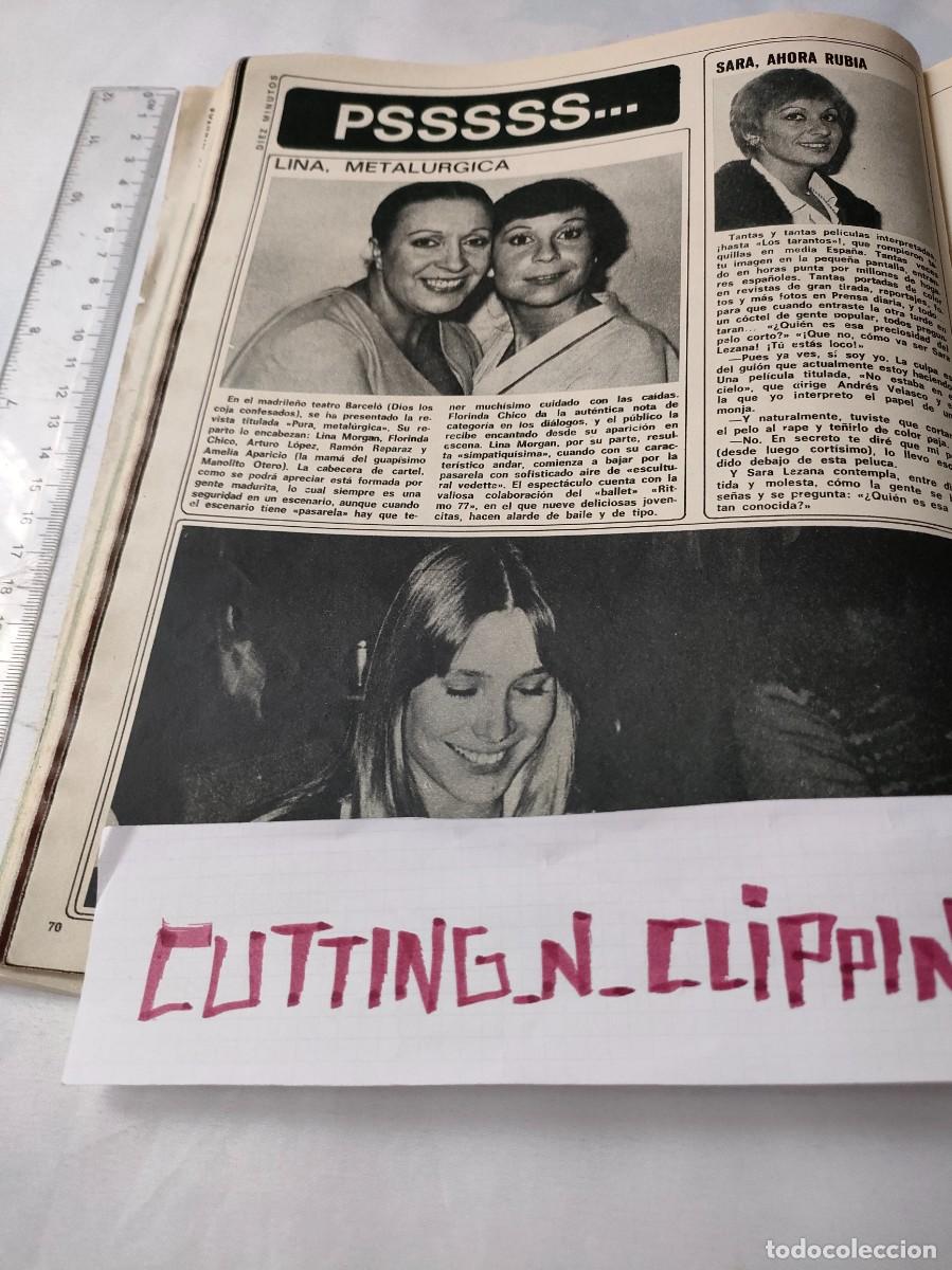 Coleccionismo de Revistas y Peri&oacute;dicos: Clipping [LINA MORGAN, SARA LEZANA][DM752911]