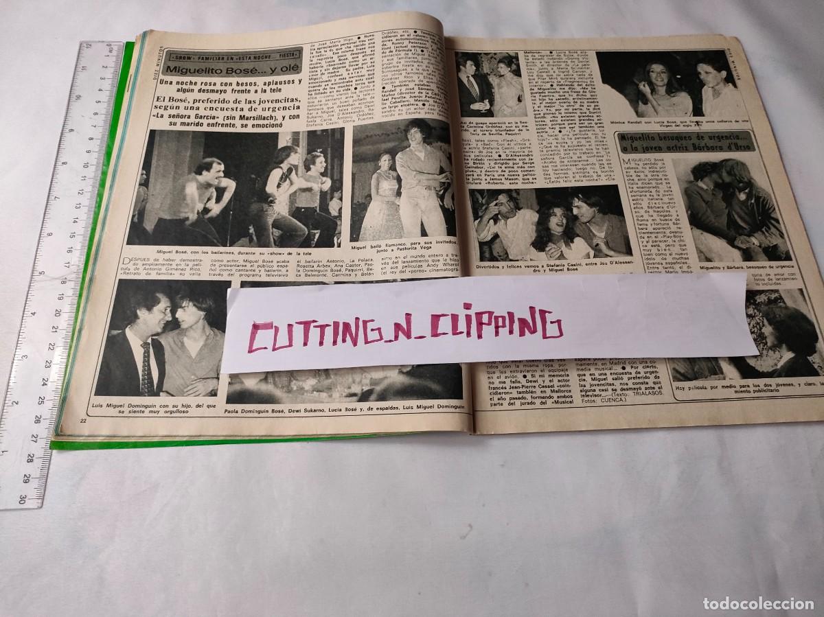 Coleccionismo de Revistas y Peri&oacute;dicos: Clipping [MIGUEL BOSE, ESTEFANIA CASSINI, MONICA RANDALL][DM770705]