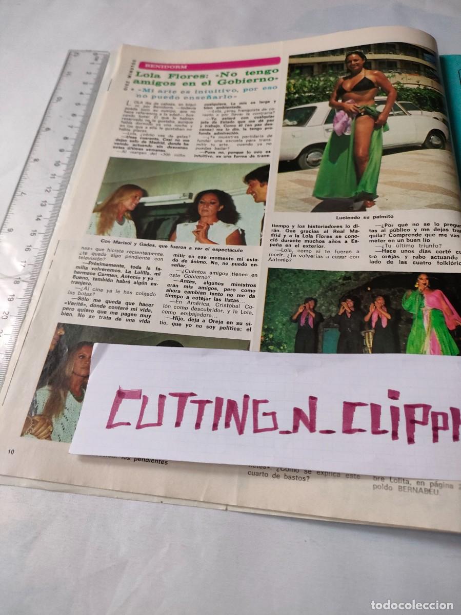 Coleccionismo de revistas y peri&oacute;dicos: Clipping [LOLA FLORES][DM780909]
