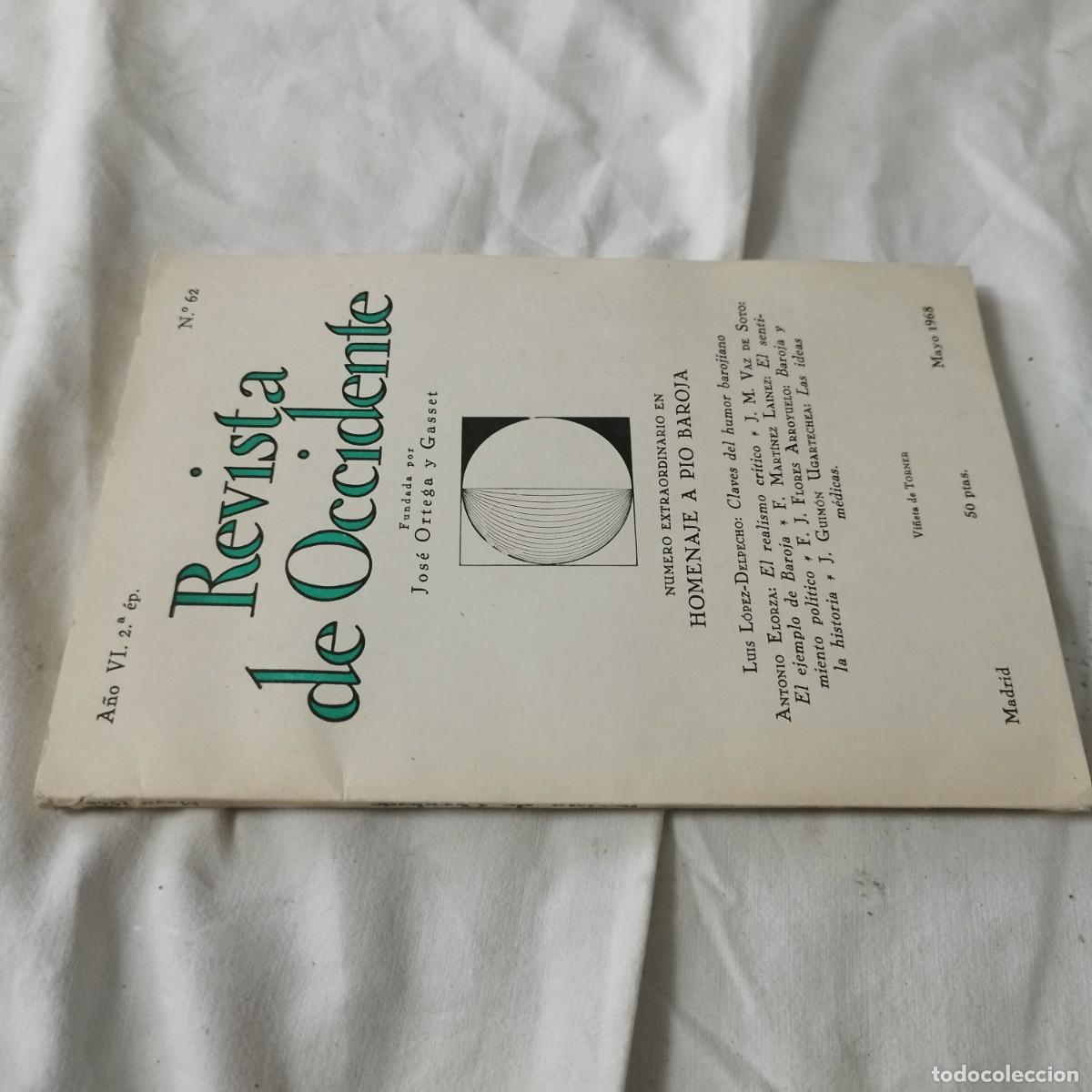 Coleccionismo de Revistas y Peri&oacute;dicos: REVISTA DE OCCIDENTE N&ordm; 62 / 1968 / EVA132