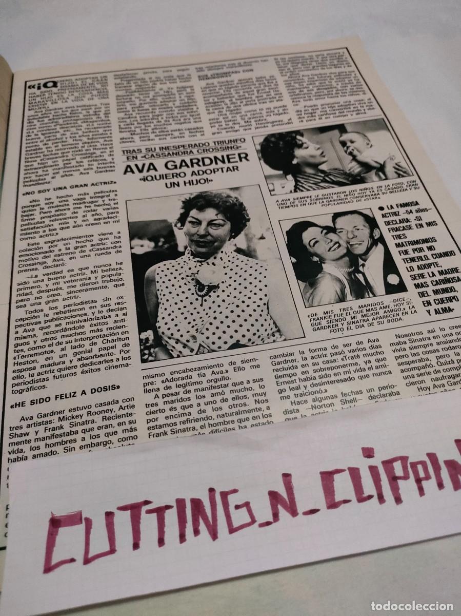 Coleccionismo de Revistas y Peri&oacute;dicos: Clipping [AVA GARDNER][RA7610SQ]