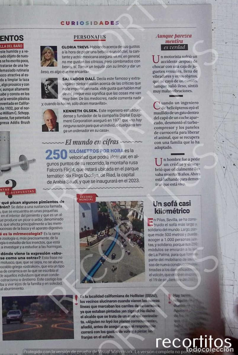 Coleccionismo de revistas y peri&oacute;dicos: SALVADOR DALI GLORIA TREVI