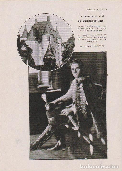 Colecionismo de Revistas e Jornais: * B&Eacute;LGICA * HABSBURGOS * Mayor&iacute;a de edad del archiduque Otto -1930