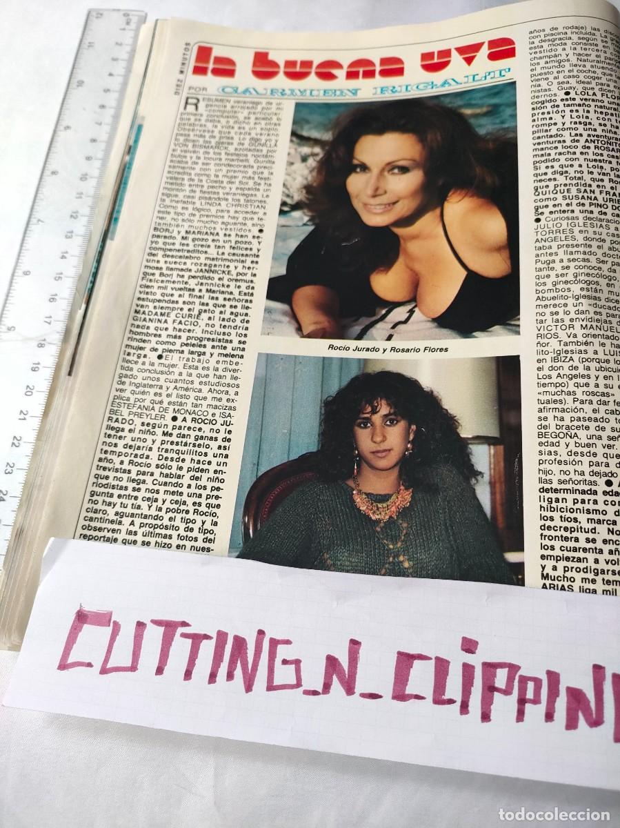 Coleccionismo de Revistas y Peri&oacute;dicos: Clipping [ROCIO JURADO, ROSARIO FLORES][DM842209]