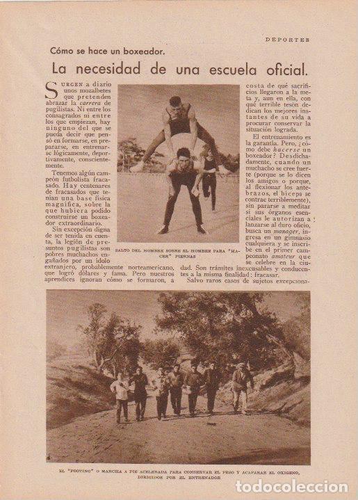 Coleccionismo de Revistas y Peri&oacute;dicos: * BOXEO * La necesidad de una escuela oficial / Tom Ray - 1930