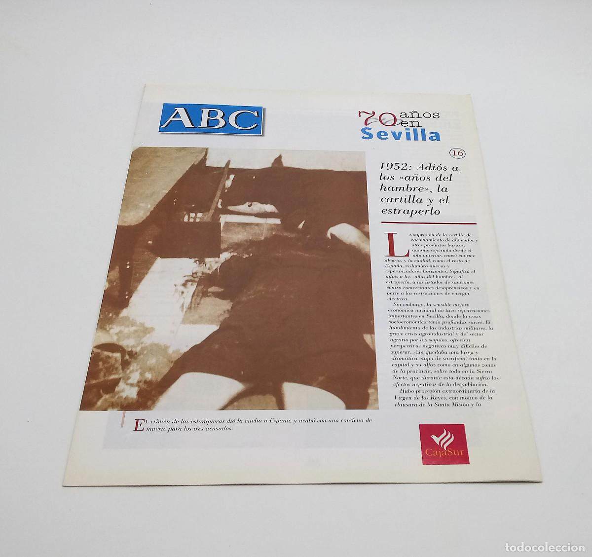 Sammeln von Zeitschriften und Zeitungen: Fasc&iacute;culo n&ordm; 16 de la colecci&oacute;n 70 a&ntilde;os en Sevilla - ABC - 1999
