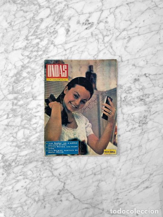 Collectionnisme de Revues et Journaux: ONDAS - 1964 - ROCIO DURCAL, PABLO VI, BEATLES, JEAN PAUL BELMONDO, RITA PAVONE, CLARITA MONTES