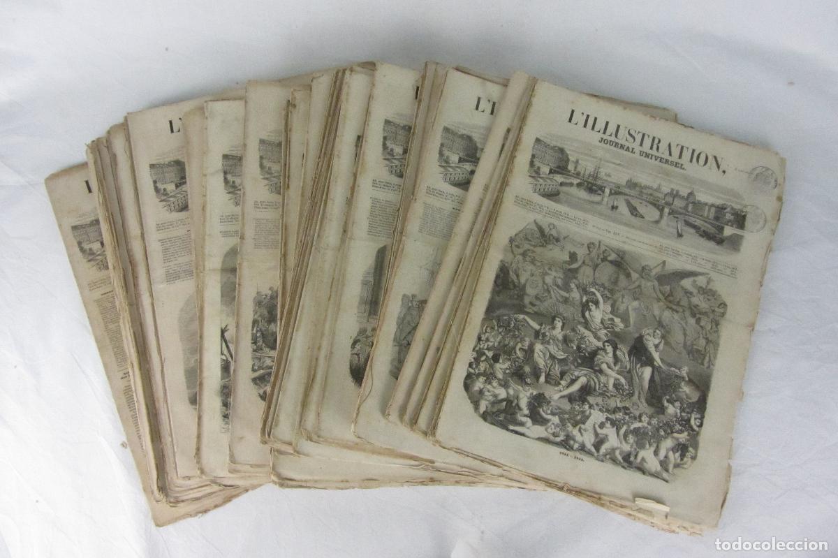 Collectionnisme de Revues et Journaux: &rdquo;L&rsquo;ILLUSTRATION - JOURNAL UNIVERSEL&rdquo;. SEMANARIO FRANC&Eacute;S, SIGLO XIX. A&Ntilde;O ENTERO 1855: 51 EJEMPLARES