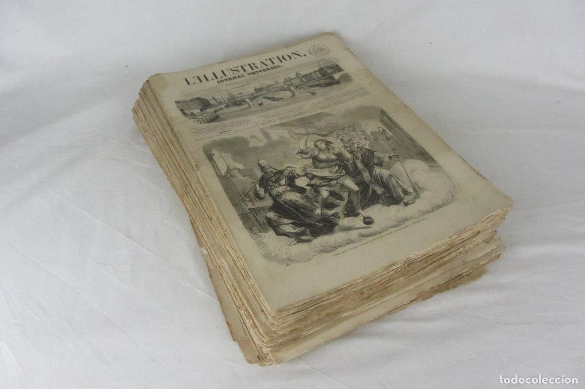 Collectionnisme de Revues et Journaux: &ldquo;L&rsquo;ILLUSTRATION - JOURNAL UNIVERSEL&rdquo;. SEMANARIO FRANC&Eacute;S, SIGLO XIX. A&Ntilde;O ENTERO 1858: 51 EJEMPLARES