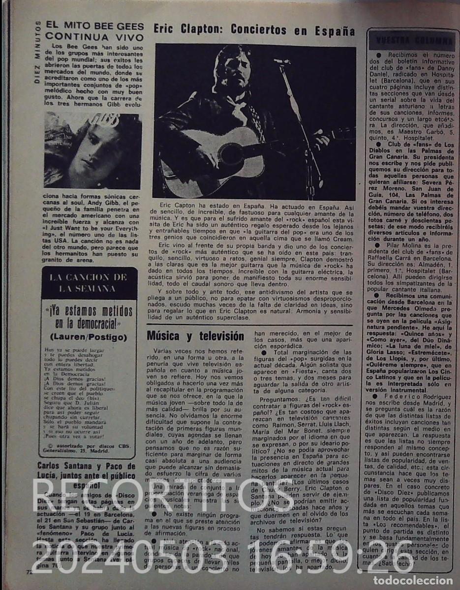 Coleccionismo de revistas y peri&oacute;dicos: eric clapton - Foto 1