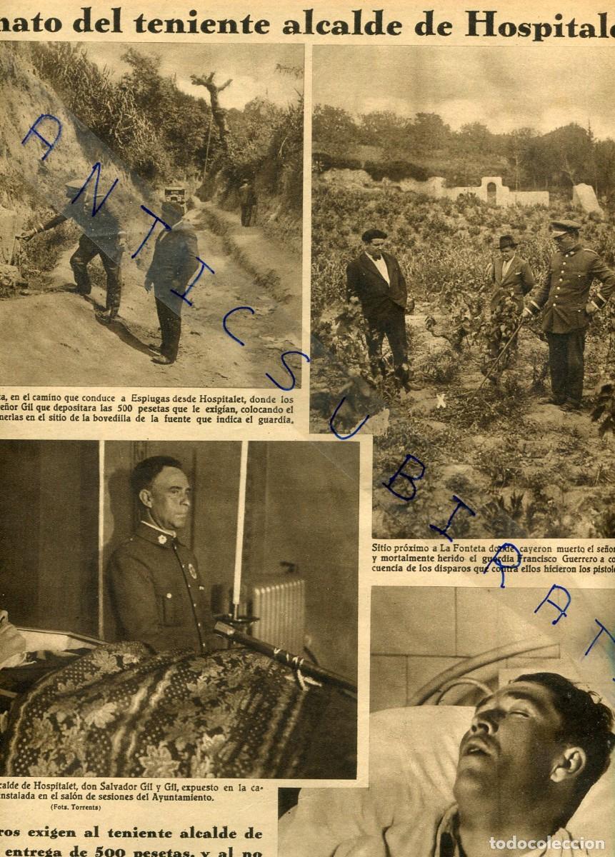 Collezionismo di Riviste e Giornali: REVISTA A&Ntilde;O 1933 ASESINATO DE SALVADOR GIL I GIL CONCEJAL DE HOSPITALET SUCESOS DE USANSOLO