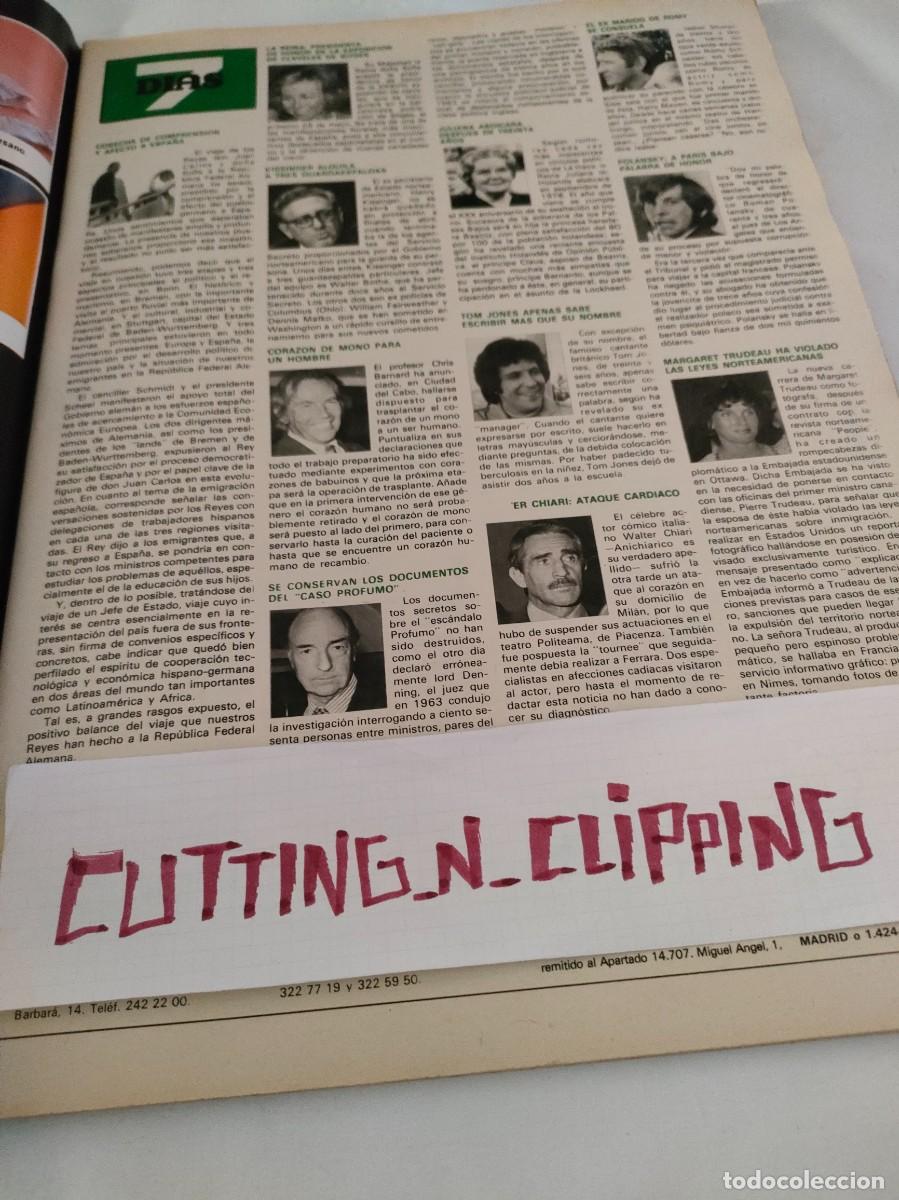 Coleccionismo de Revistas y Peri&oacute;dicos: Clipping [ER CHIARI, POLANSKY, TOM JONES, MARGARET TRUDEAU][RH770605]