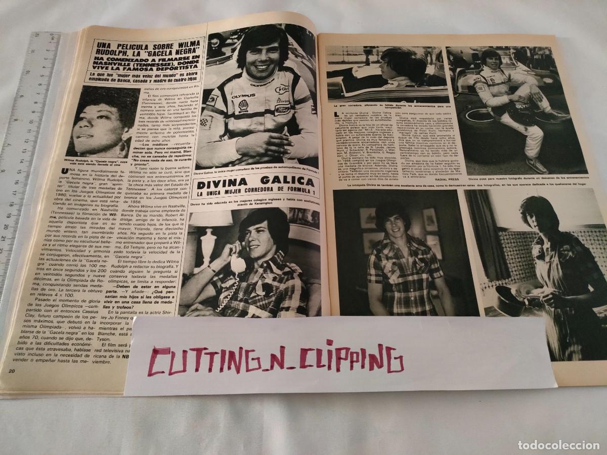 Coleccionismo de Revistas y Peri&oacute;dicos: Clipping [DIVINA GALICA, FORMULA 1][RH772008]