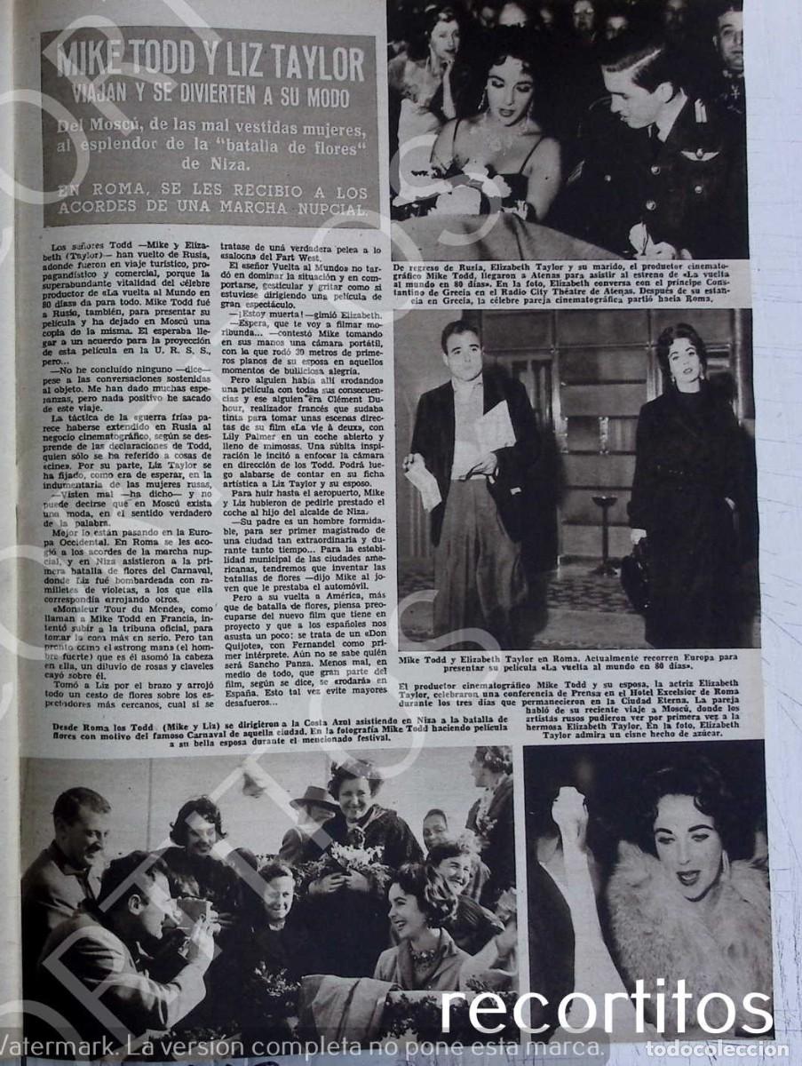 Coleccionismo de Revistas y Peri&oacute;dicos: ELIZABETH TAYLOR LIZ MIKE TODD