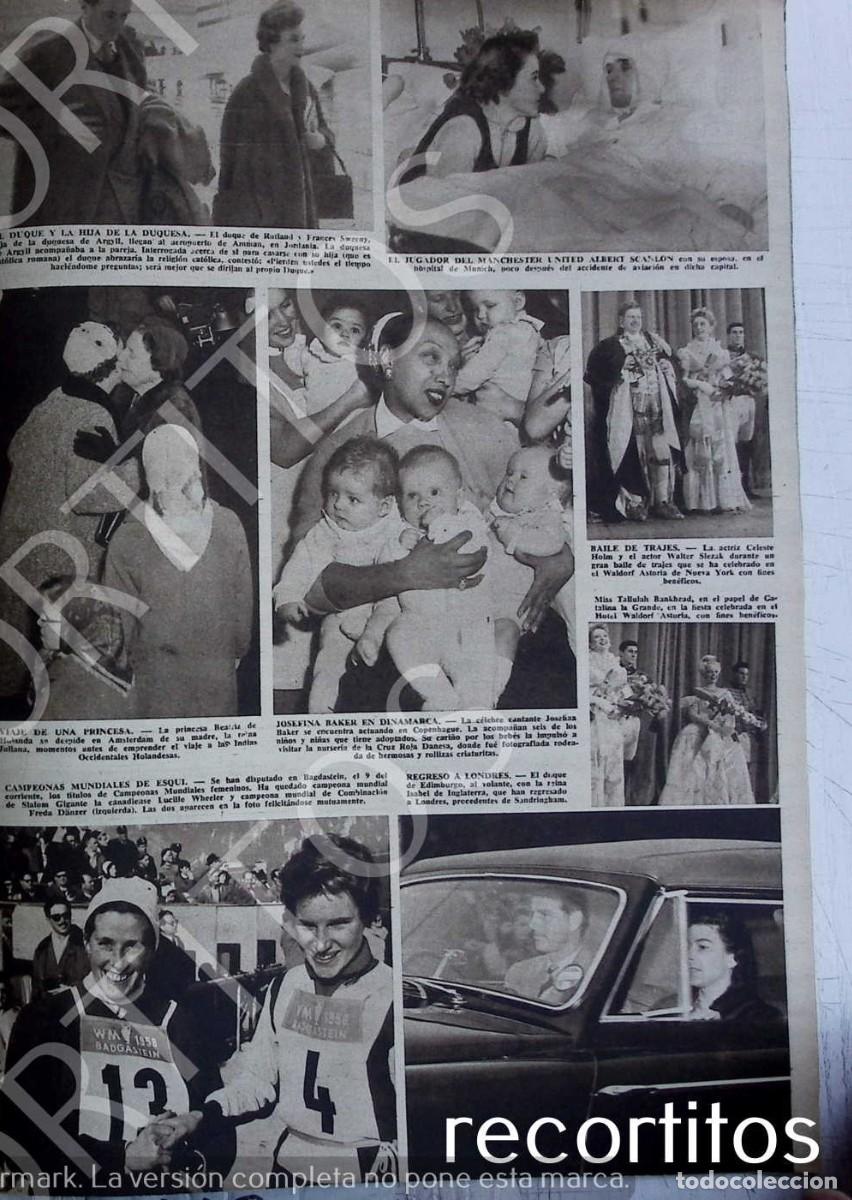 Coleccionismo de Revistas y Peri&oacute;dicos: JOSEPHINE BAKER LA REINA ISABEL II FELIPE DE EDIMBURGO PCAR