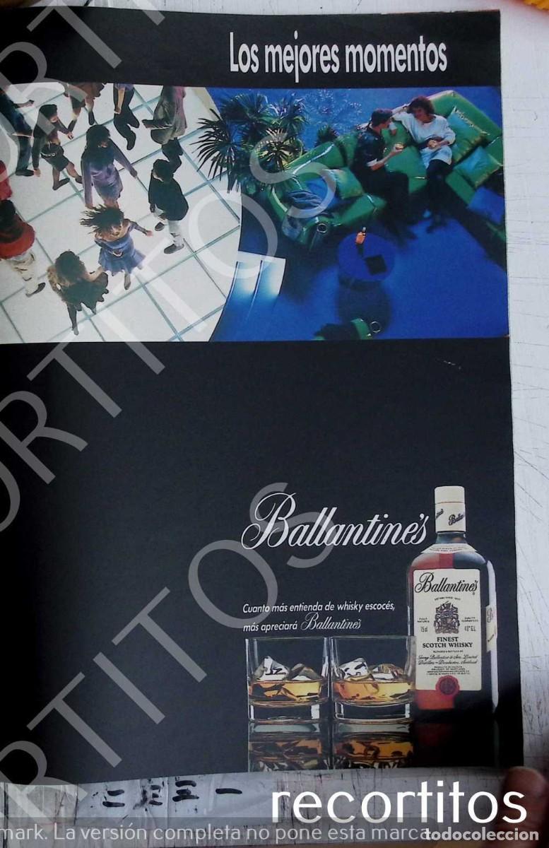 Coleccionismo de Revistas y Peri&oacute;dicos: BALLANTINES WHISKY ANUNCIO PUBLICIDAD