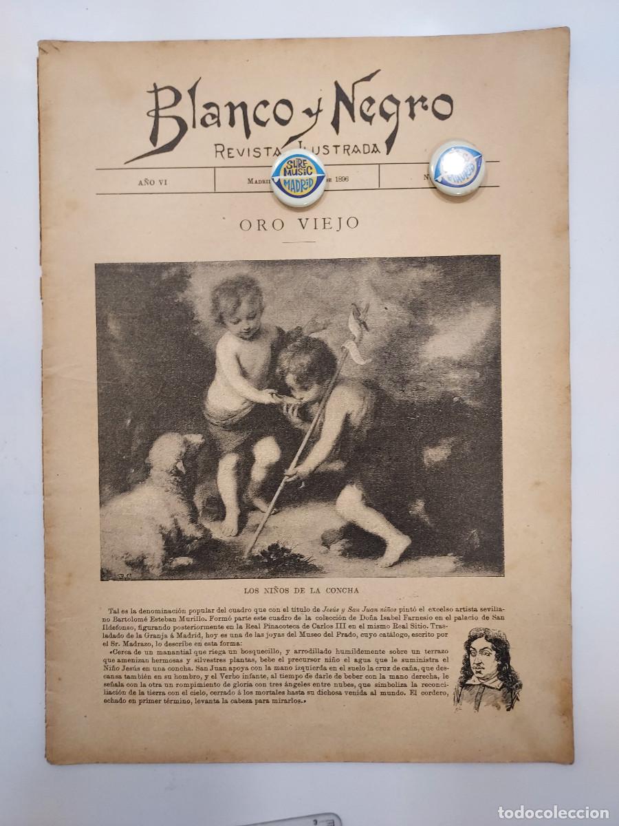 Coleccionismo de revistas y peri&oacute;dicos: REVISTA BLANCO Y NEGRO 1896. CUBA CR&Oacute;NICA GUERRA, WEYLER (3 P). SALA ARMAS PEDRO CARBONELL
