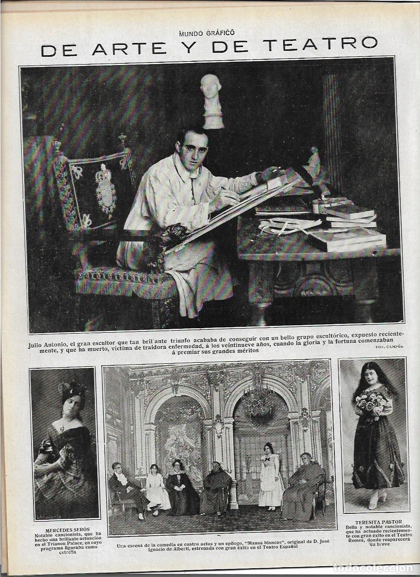 Sammeln von Zeitschriften und Zeitungen: 1919 JAIME DE BORBON MANIFESTACION ESTUDIANTES CACIQUISMO GRANADA MADRID ESCULTURA JULIO ANTONIO