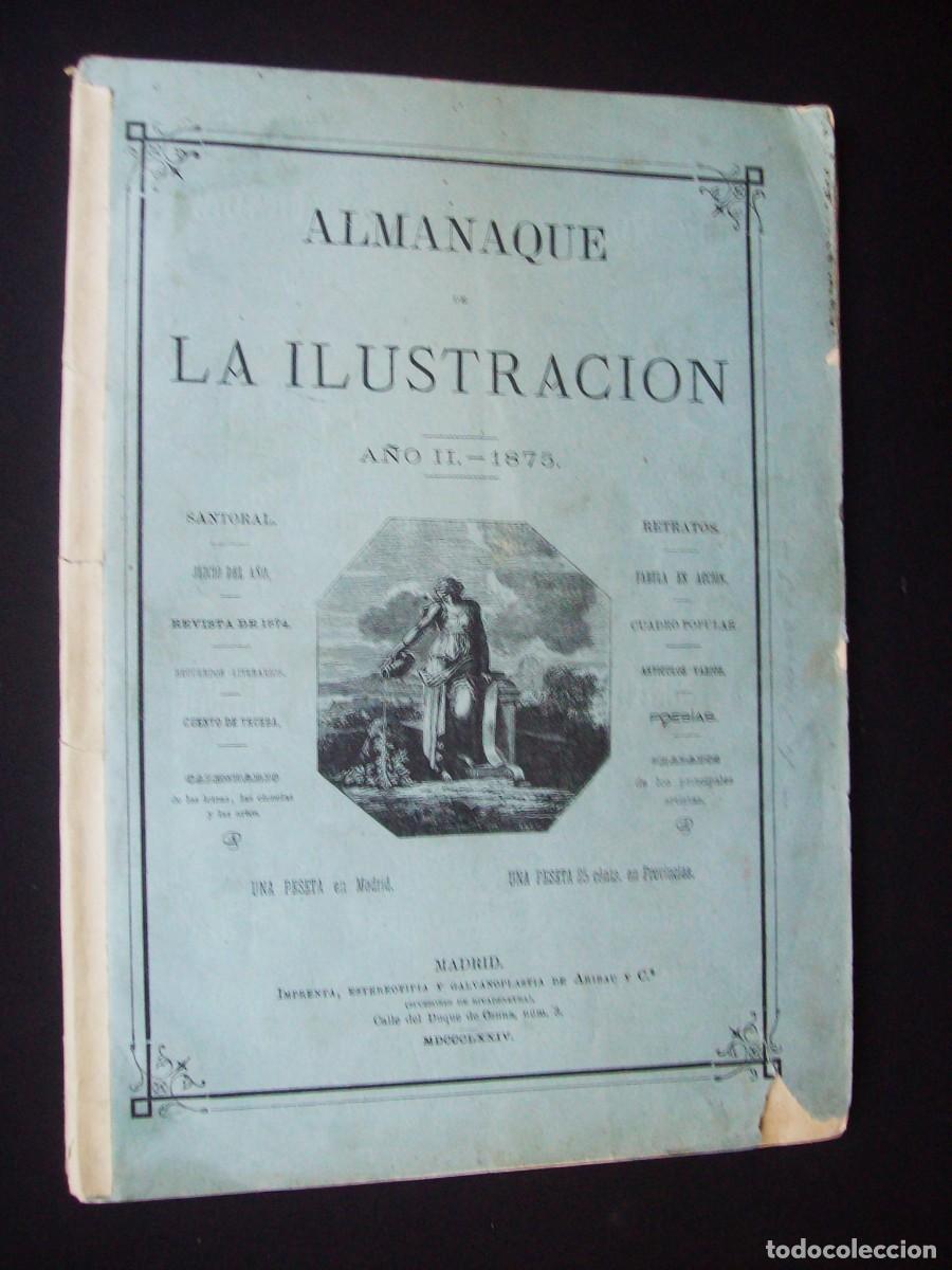 Collection Magazines and Newspapers: ALMANAQUE DE LA ILUSTRACION PARA 1875
