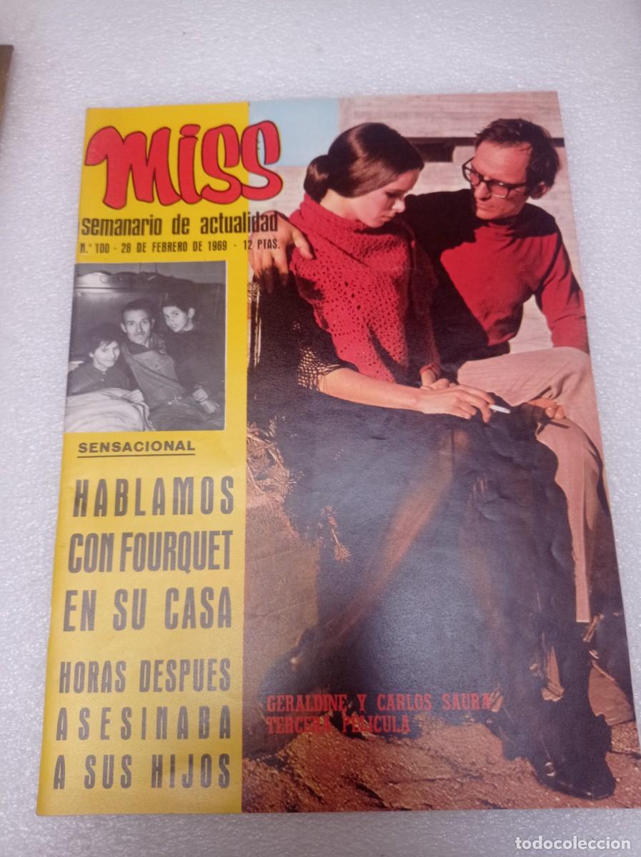 Collection Magazines and Newspapers: Revista Miss semanario de actualidad M. 100-28 DE FEBRERO DE 1969 12 PTAS. SENSACIONAL HABLAMOS