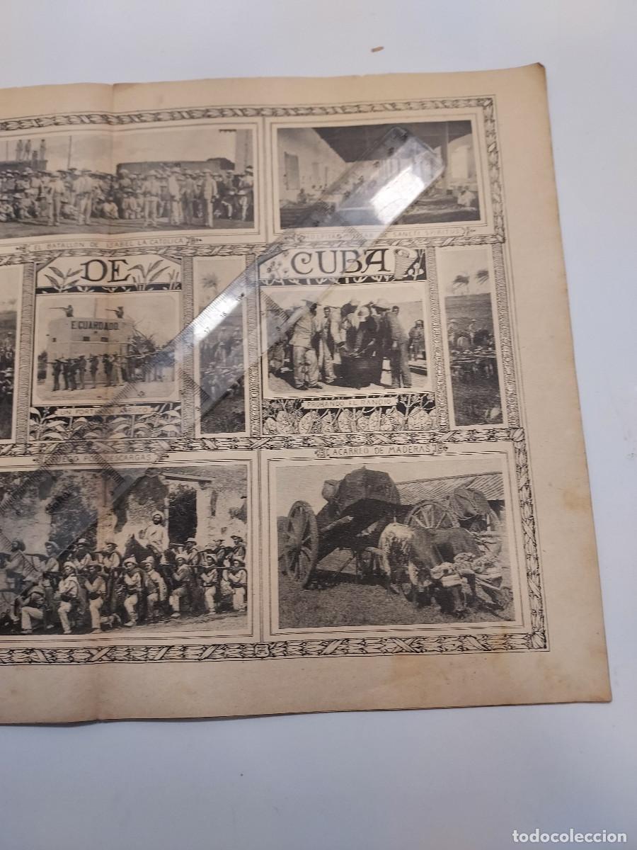 Coleccionismo de revistas y peri&oacute;dicos: REVISTA BLANCO Y NEGRO 1896. GUERRA DE CUBA DOBLE P&Aacute;GINA FOTOS. FERIA DE VALENCIA. EDUARDO BUSTILLO