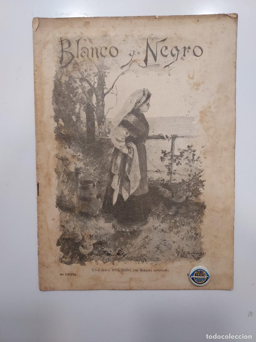 Coleccionismo de revistas y peri&oacute;dicos: REVISTA BLANCO Y NEGRO 1896. MADRID EN VERANO LOS TRANVIAS. GUERRA DE CUBA. FILIPINAS. GALICIA